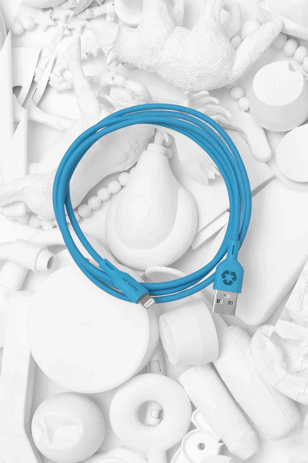 Multiple colors - iPhone Lightning cable · 1.2 meter · Made of recycled plastics